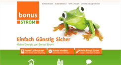 Desktop Screenshot of bonusstrom.de