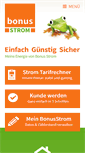 Mobile Screenshot of bonusstrom.de