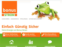 Tablet Screenshot of bonusstrom.de